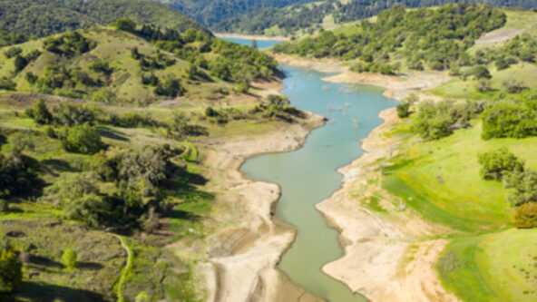 photo of Russian River during drought emergency | credit Sonoma Water Agency