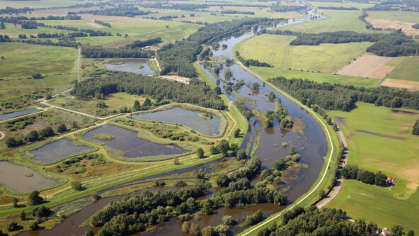 photo serpentine river flows through multiple water management jurisdictions