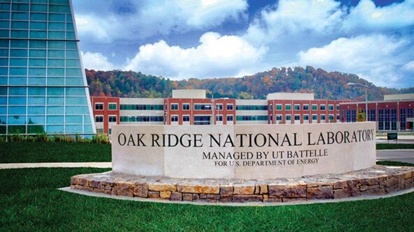 photo U.S. Department of Energy's Oak Ridge National Laboratory (ORNL) entrance sign