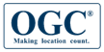 open geospatial consortium (OGC) logo: rectangle with rounded corners encloses the letters O, G, and C and the phrase 