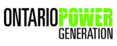 Ontario Power Generation (OPG) logo with the word power in green font to emphasize renewable energy | source OPG